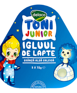 Branza alba de vaca Delaco Junior 216 g
